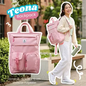 Oxigen Teona Tas Ransel Laptop Wanita Polyester Backpack Free Raincover
