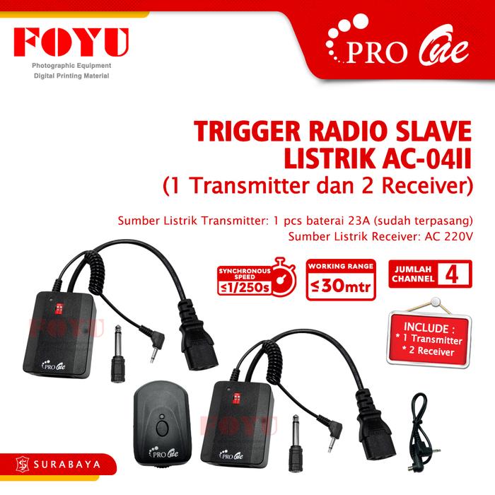 Gambar Trigger Radio Slave Listrik AC-16 ( 2 Receiver dan 1 Transmitter ) Walkie Talkie Ht dari Foyu Photo Kota Surabaya Tokopedia