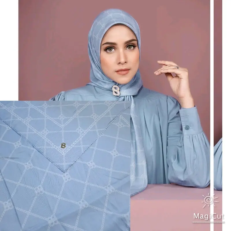 Button scarves motif Decodra voile square semi ori button scarves mirror, look like, kemasan kotak di hampers, bahan voal lembut, Semua musim, segi Empat with Logo Metal B, Nyaman , Jilbab muslim 8