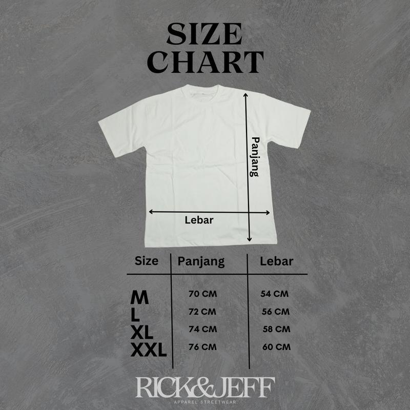 Product Introduction of BUY 1 GET 3 RICKANDJEFF Kaos Oversize  Unisex Pria Wanita Cotton Combed 24s Bayar 1 dapet 3 kaos 0