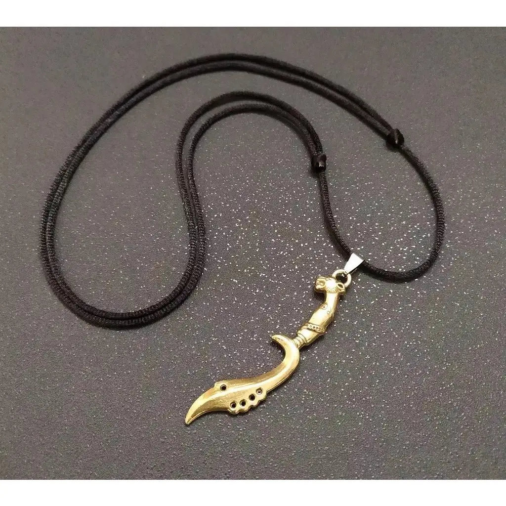 KALUNG TALI HITAM KILAT BANDUL LIONTIN KUJANG || Kalung Pria Wanita Black