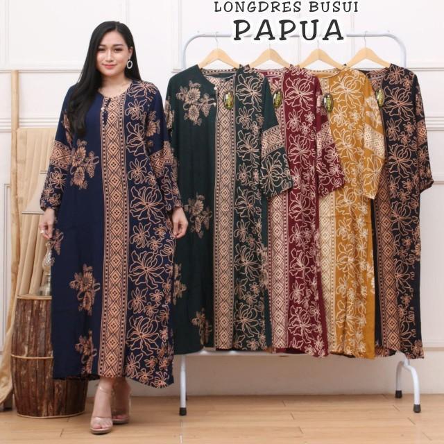 Product Introduction of longdress panjang ibu muda kekinian / daster wanita dewasa kancing dada aneka motif cantik 8