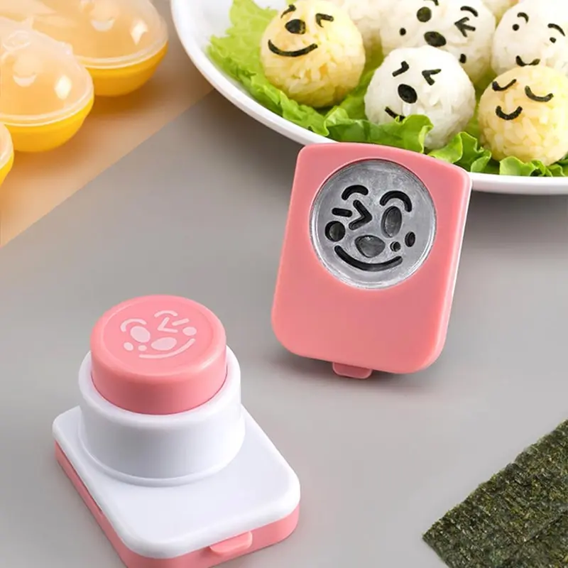 Nori Puncher / Nori Cutter Cetakan Rumput Laut / Nori Seaweed Bento /  Alat Pembuat Bola Nasi Bulat / Rice Ball Shaker 7