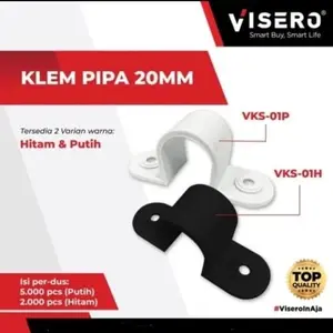 Klem Pipa Listrik 20 MM Visero VKS-01P / VKS-01H
