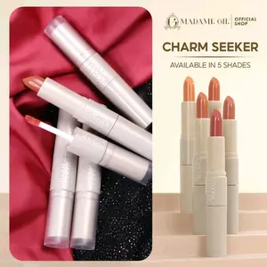 [Gratis masker organik] Madame Gie Charmseeker 2in1 Ombre - Make Up Lipstick