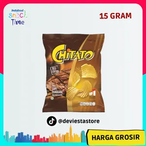 1 DUS Chitato Rasa Sapi Panggang Keripik Kentang 15 Gram Harga Grosir 60PCS