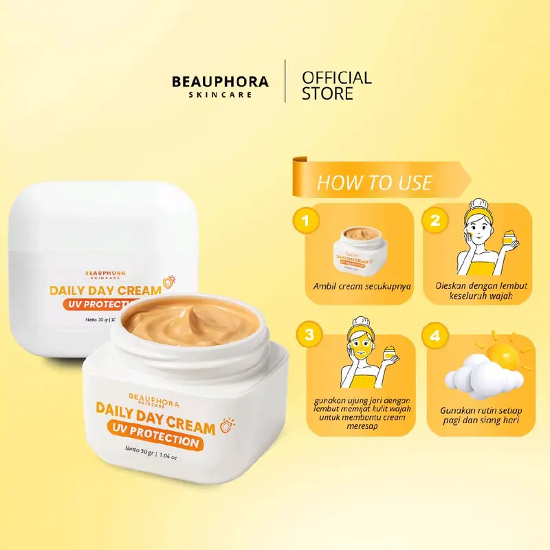 [PAKET BUNDLING] BEAUPHORA - Day Cream 30gr & Night Cream 30gr untuk Kulit Cerah 7 Hari, Anti-Aging, Melembapkan, BPOM NA18240115255 8