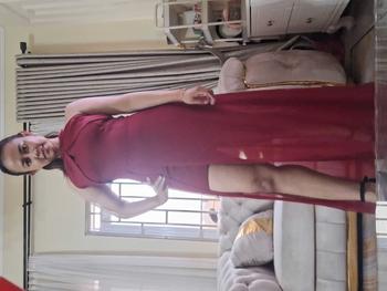 Product Review of Dress pesta 106095 / LONGDRES HEAVENY ANASTASIA HELTER NECK EKOR PANJANG formal from L**a 0