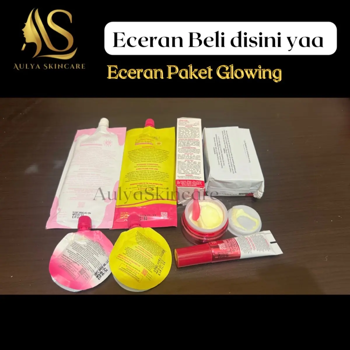 ECER Sunscreen 13 & 50gr | Ecer Sabun Toner Siang Malam Skincare Glowing