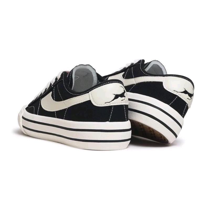 Termurah COD!!! Sepatu Compass Gazelle Low Black White Hak Datar Sneakers Canvas Kasual Shoes 2