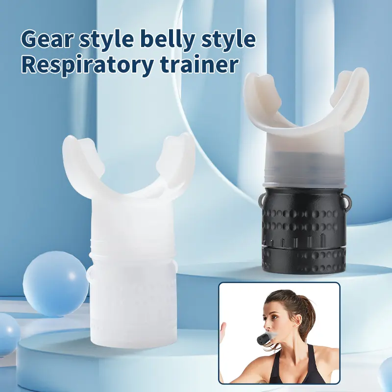 Resistance breathing trainer for running, stair climbing, yoga, portable and adjustable fitness, aerobic exercise