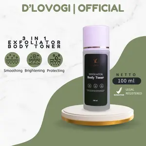 [BPOM] Toner Badan Exfoliator D'Lovogi Mencerahkan Dan Memutihkan Kulit
