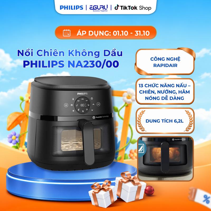 [DEAL SỐC] Nồi Chiên Không Dầu Dòng 2000 Series NA230/00 3000 Series XL - Tổng Dung Tích 6.2L - Hàng Phân Phối Chính Hãng nồi  cơm nồi  chiên