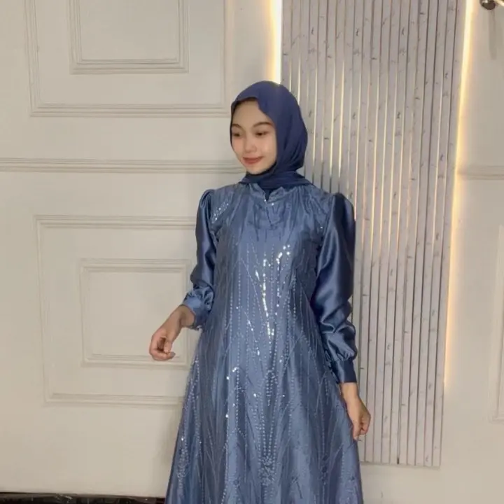 livia dress premium ori satin maxmara