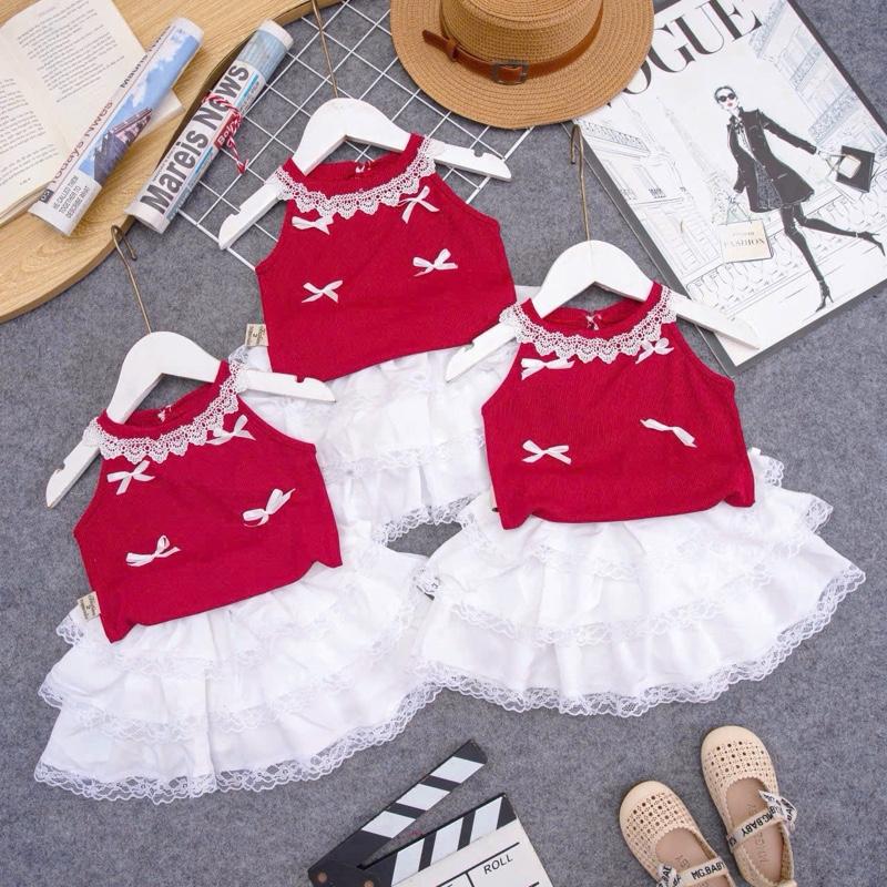 Sét bộ hàng hot cho bé gái size 7-13kg vải mịn mát 2