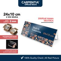 Gambar Carpentia | Papan Nama Acrylic Name Label - 24x10 cm - [Display Nama Harga Price Tag Segitiga Akrilik 2 Sisi] dari Carpentia Indonesia Kota Tangerang Selatan 1 Tokopedia