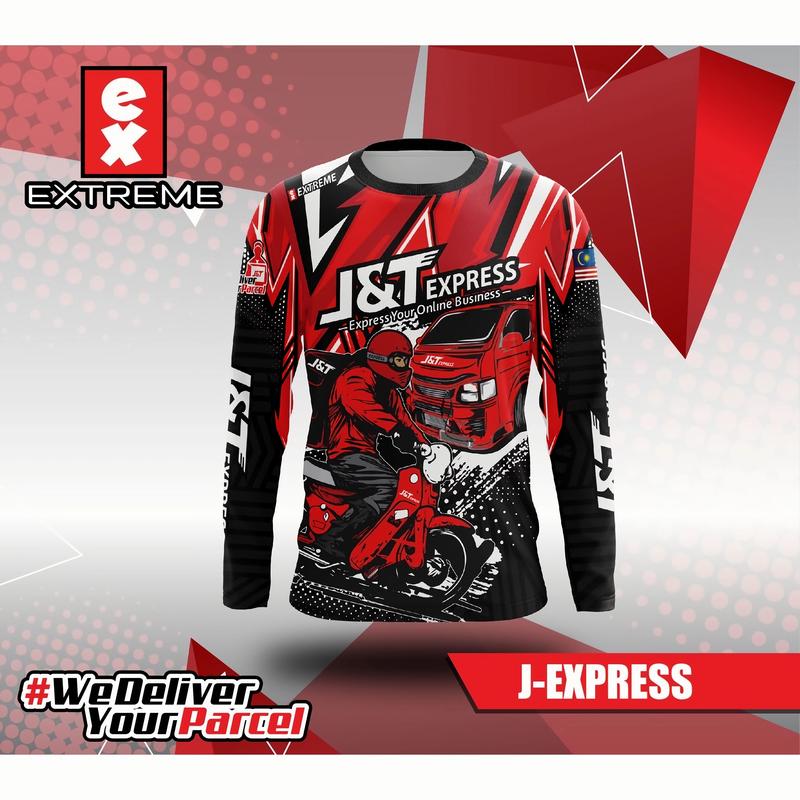 J&T Express Rider Design Sublimation LOOG SHIRT - TikTok Shop Philippines