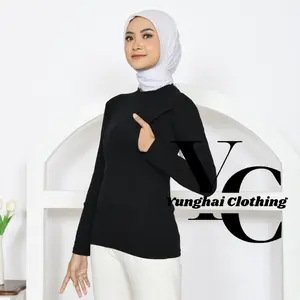 Baju Manset Inner Menyusui Lengan Panjang Polos Murah Bahan Rayon Super Nyaman