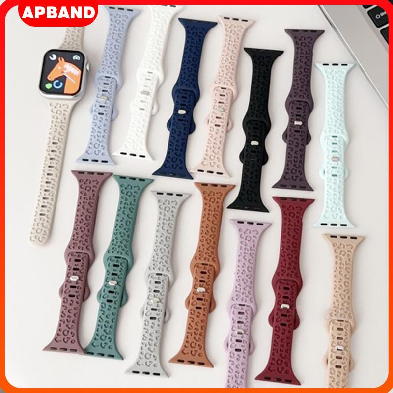 Lucu Slim Strap for Apple Watch Ultra 2 49mm 46mm 45mm 41mm 44mm 40mm 42mm 38mm iwatch Series 10 9 8 7 6 SE/2 5 4 3 2 1 Soft Sport Silicone Rubber Band Belt Accessories Tali Jam Tangan Smartwatch I8 Pro Max I9 T800 Ultra S8 S9 Ultra 8 MAX 9 PRO S20 T500 0