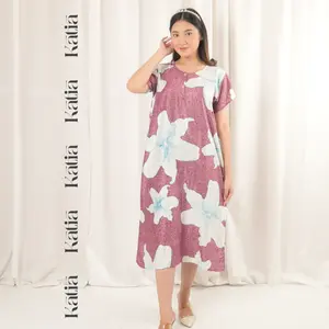 Daster Payung Rayon Bali ET3  - LD 110 Busui Friendly Kain Lembut Nyaman Panjang 105-110