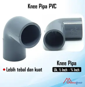 Elbow / Knee 1/2" inch PVC 90 Derajat / Keni / Knee / L / Elbow Fitting PVC 1/2" - 3/4"  1 Inch