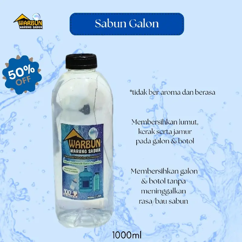 Sabun Cuci Galon Botol 1000ml Anti lumut Anti bakteri Soap 0