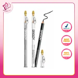 Kelontong Cantik | BRASOV Eyeliner Pencil Pensil Black - White - Silver