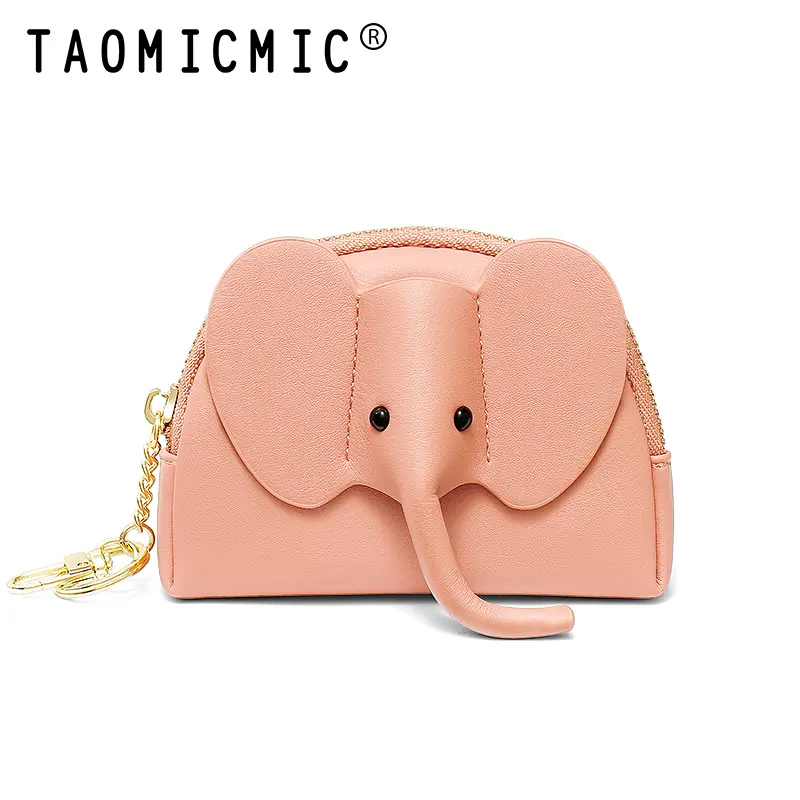 TAOMICMIC Dompet Koin Wanita Dompet Gajah Gantungan Tas Y8909 Bahan Kulit PU Leather Premium Uang Kartu 5