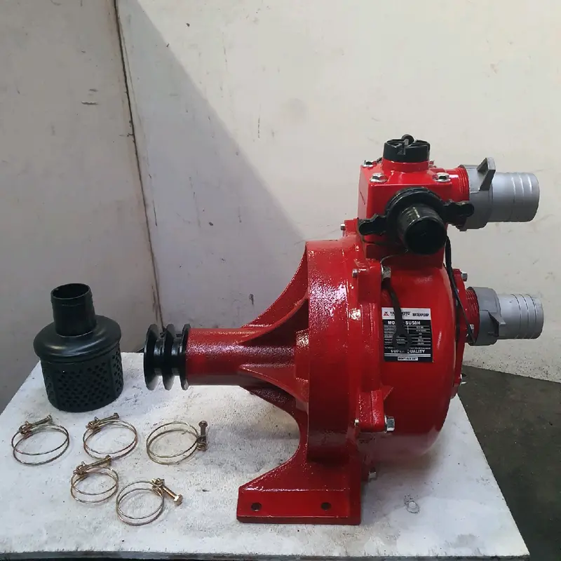 Pompa Air Serbaguna Menggunakan Pulley Tipe SU 50 H Pompa Ini Bertekanan Tinggi Atau Pompa Pemadam Kebakaran Sudah Menggunakan Double Impeler Atau Impeler Ganda Merk Yamamoto 1