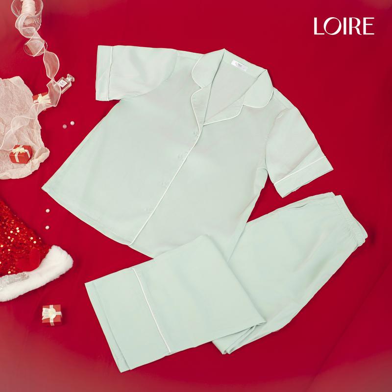 Bộ Đồ Ngủ Pijama Áo Cộc Quần Dài Loirechic PCD07 7
