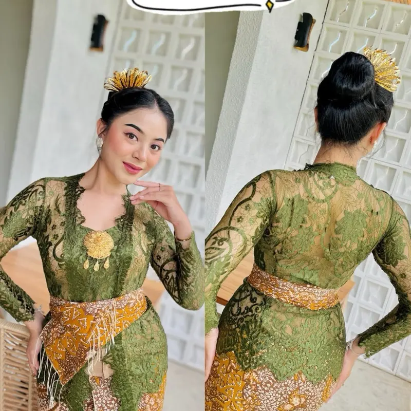 Kebaya jadi metalik glossy(kebaya saja) Atasan Shop Tokopedia