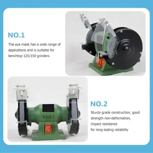 2pcs Bench Eyeshield Stainless Steel Durable Anti-Rust Impact Resistant Kit For Grinder Sanding Machine Tool