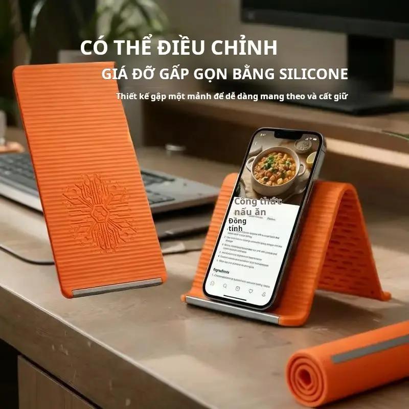 Giá đỡ bàn gấp gọn và có thể thiết kế lại cho điện thȯại di động, máy tính bảng và điện thȯại di động; giá đỡ đa năng tiện lợi.