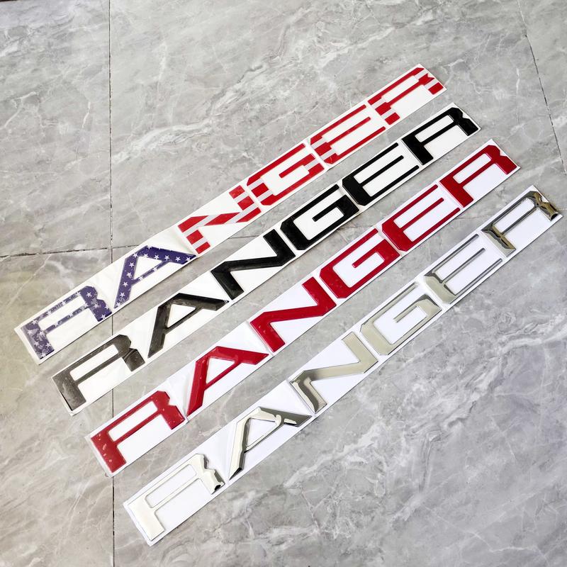 Product Introduction of ABS Plastic 3D Rear Trunk Tailgate Insert Letters For Ford Ranger T6 T7 T8 2012-2019 Emblem Decal Sticker Nameplate Letter Car Accessories 11