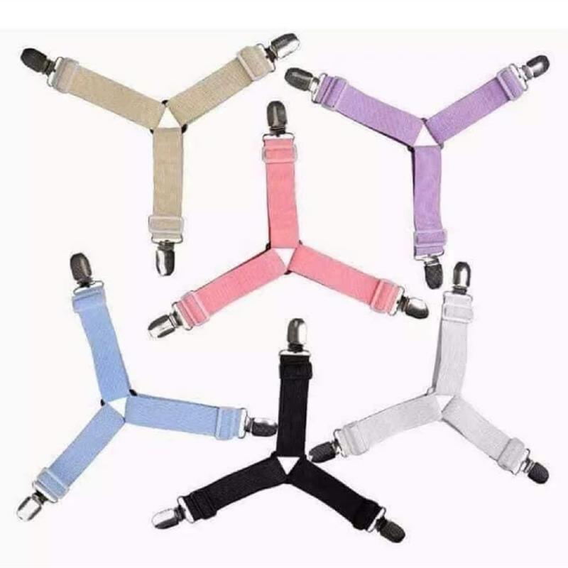 Sét 8 kẹp ga giường cố định 4 góc chống xê dịch và giữ phẳng, Combo bộ 8 kẹp ga giường drap cố định ga giường