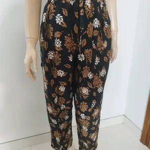 celana panjang/celana pendek/gamis muslim/gamis Humaira/dress rabani/ baby doll Katun Wanita Kulot Motif Rayon Bawahan