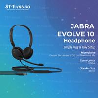 Gambar Jabra Evolve 10 On Ear Noise Cancellation Mic with Fully Adjustable Boom Arm and USB-A dari ST-Toms.co Kota Administrasi Jakarta Utara 1 Tokopedia
