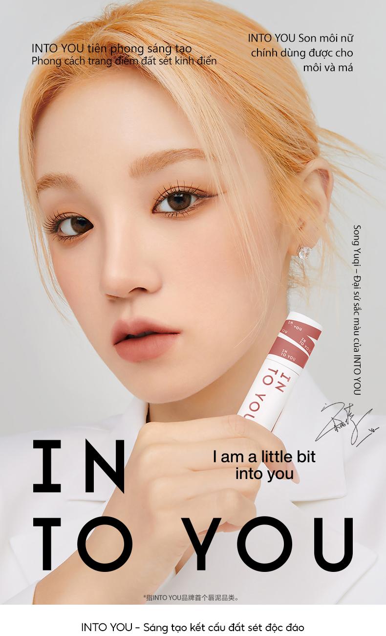 Product Introduction of INTO YOU Son môi nữ chính son môi matte hai trong một bền màu không dính cốc sản phẩm Trang Điểm Cosmetic 2g 1