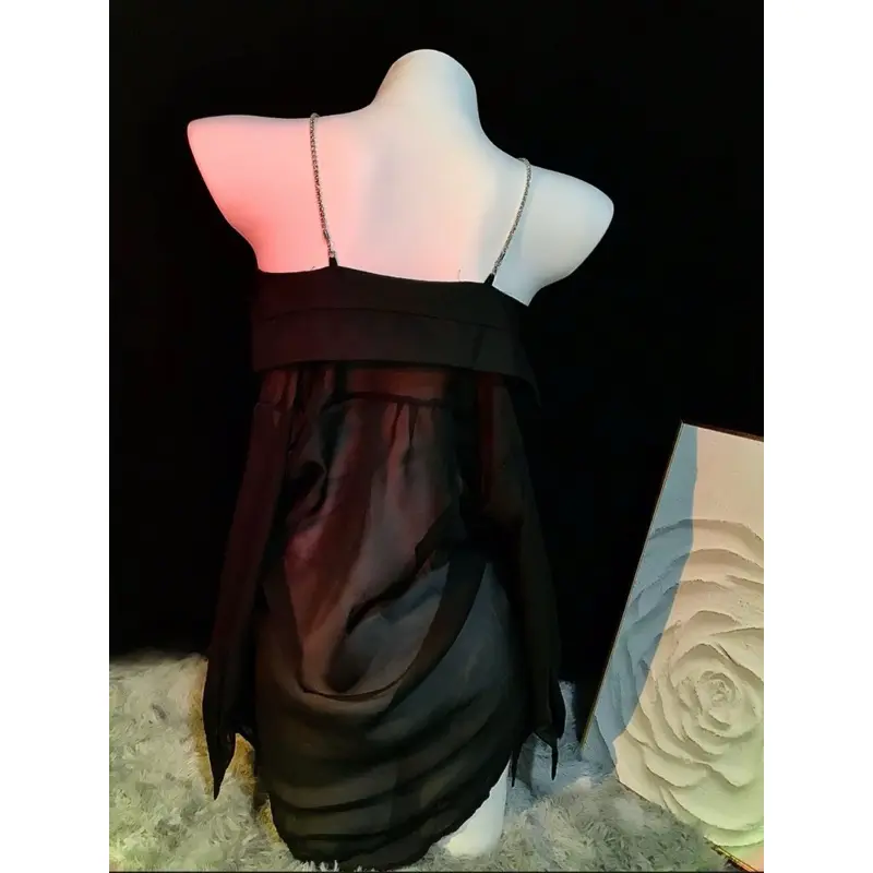Sexy lingerie kemeja transparan baju tidur sexy lingerie wanita / Lingerie kemeja oversize / Baju sexy transparan 218 4