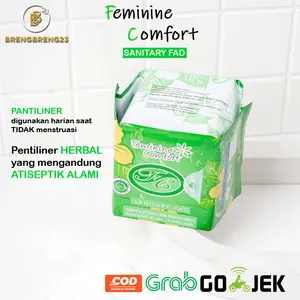 AVAIL PANTILINER Feminine Comfort Sanitary Fad Herbal dengan Atiseptik Alami untuk Penggunaan Harian TIDAK Menstruasi