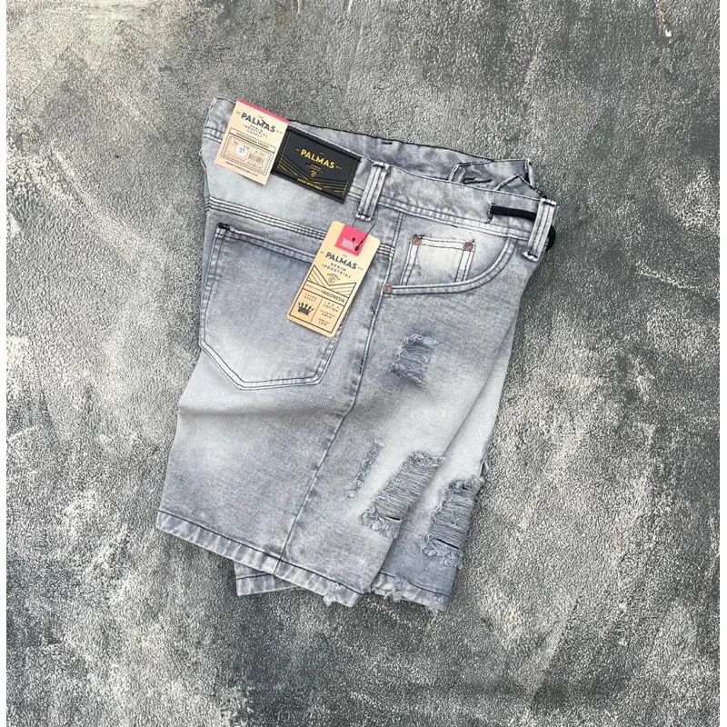 CELANA PENDEK JEANS SOBEK SOBEK PRIA COWOK DEWASA WARNA HITAM SNOW SIZE 28 29 30 31 32 33 CELANA PENDEK DISTRO CELANA PENDEK KOREAN STYLE Katun