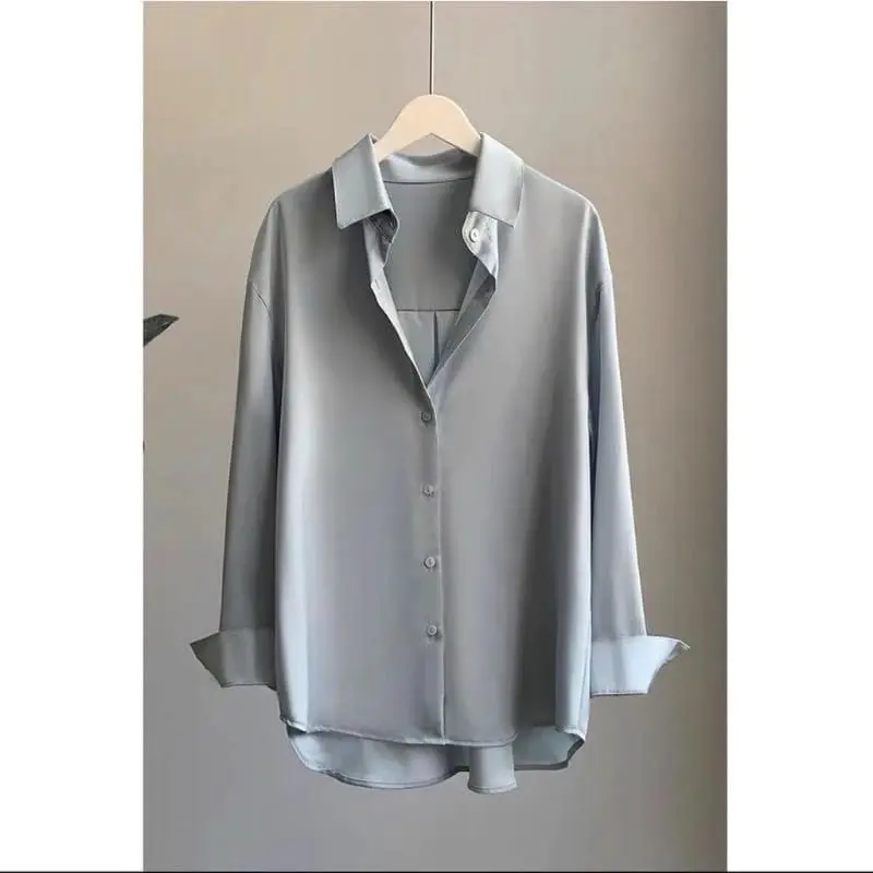 Kemeja Polos Kerja Dingin Bahan Rayon Big Size Ukuran Size S M L XL 2XL 3XL 4XL 7