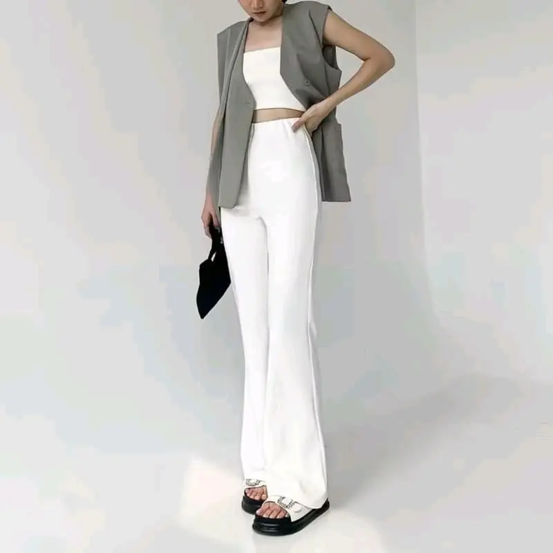 kulot flare panst // lose pants scuba // celana kulot big size