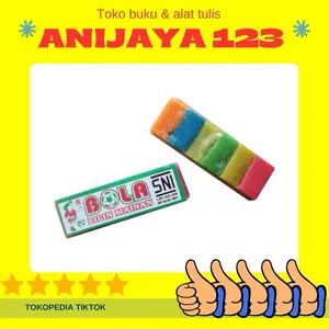 LILIN MAINAN PLASTISIN BOLA KECIL 6 WARNA - SNI (1 SET)