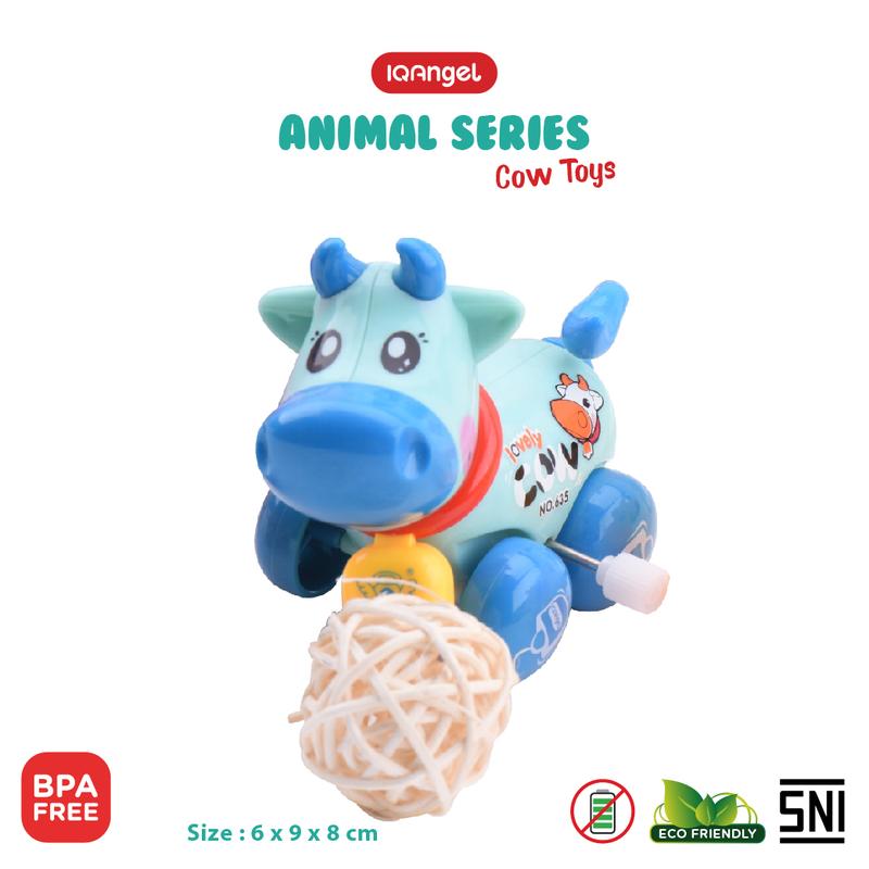 IQANGEL Cow Toys / Mainan Edukatif Bayi / Mainan Motorik Anak / Mainan Bentuk Sapi / Mainan Karakter Hewan / Mainan Hewan Lucu / Mainan Edukasi Anak / Mainan Putar 6