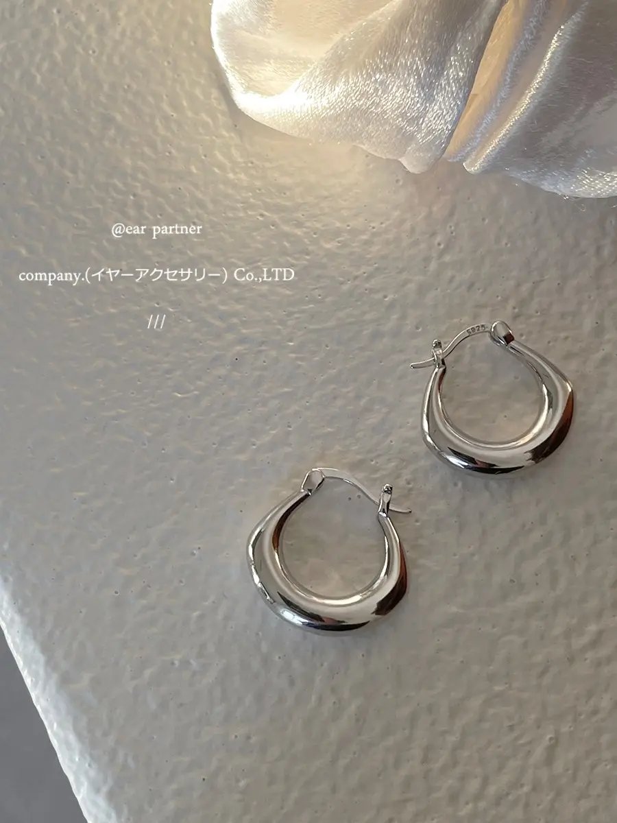 EAR PARTNER-925 Jarum Perak Anting-anting lingkaran sederhana dengan desain minoritas yang tinggi 2024, model baru yang populer dengan pengait perak murni untuk aksesori telinga wanita.