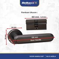 Gambar Bellucci-X Door Handle Azela Series Kunci Pintu Rumah Satu Set Aluminium Alloy High Security - Titanium dari ONASSIS BELLUCCI OFFICIAL Kota Tangerang 3 Tokopedia
