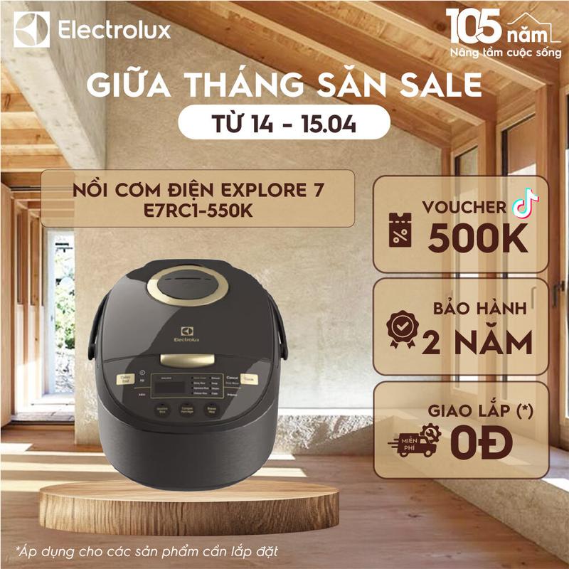 Nồi cơm điện Electrolux Explore 7 E7RC1-550K - Van thoát hơi giữ độ sôi luôn ổn định