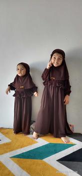 Product Review of MIMMI.ID—Shanum Set Jilbab Dress Gamis Jersey Anak Perempuan Baju Muslim Panjang Syari Cewek Wanita Setelan  Polos Newborn from z**y 1