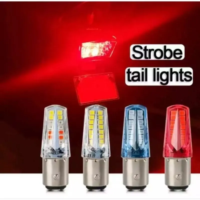 [BISA COD] Lampu Stop Pyramid | StopRem Lampu Belakang RGB, Bisa Running dan Flash | Socket Kaki 2 H6 4